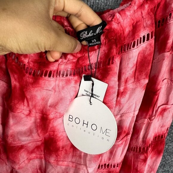 NEW BOHO ME Women's Tie Dye Romper Light FLowy SZ XS - Picture 6 of 10